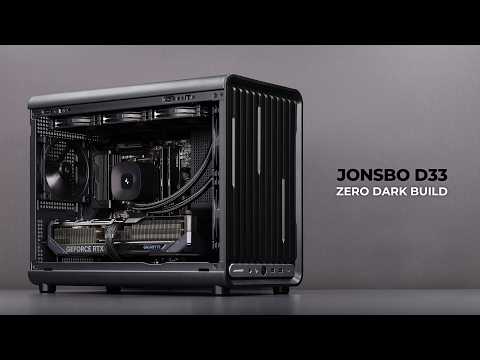 Sleek All Black Micro ATX Build | Jonsbo D33 | Ryzen 9800X3D & RTX 5080 | Gigabyte Gaming X
