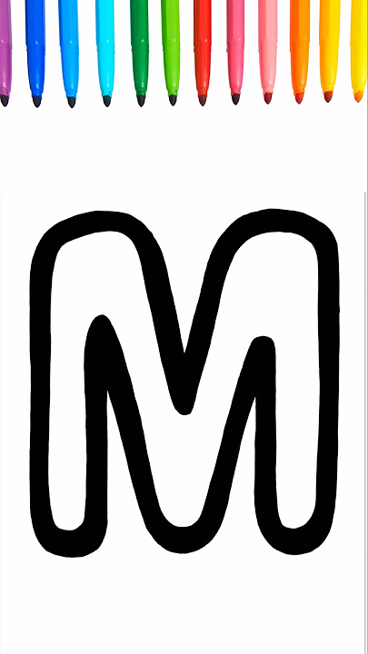 Letter M Drawing and Coloring !