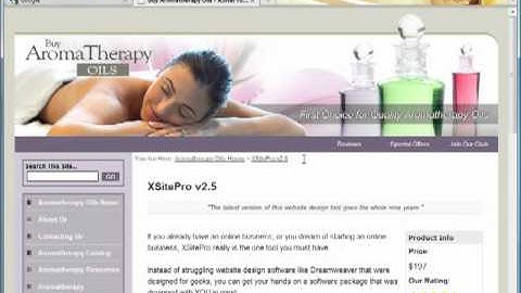 QuickPages and Quick Content in XSitePro v2.5 Website Design Software