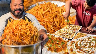 CHICKEN EGG FRIES 🍟 Never Seen Before TIKKA FRENCH FRIES Making | Pakistani Street Food Potato Fries