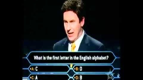 Who Wants to be a Millionaire Funny