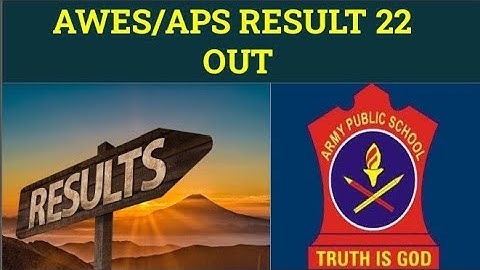 ARMY SCHOOL RESULT 2022 OUT | AWES RESULT 2022 | APS RESULT 2022 | MITHUN SINGH