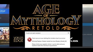How To Fix Age of Mythology Retold Error There Was An Issue Starting The Renderer Due To An Error
