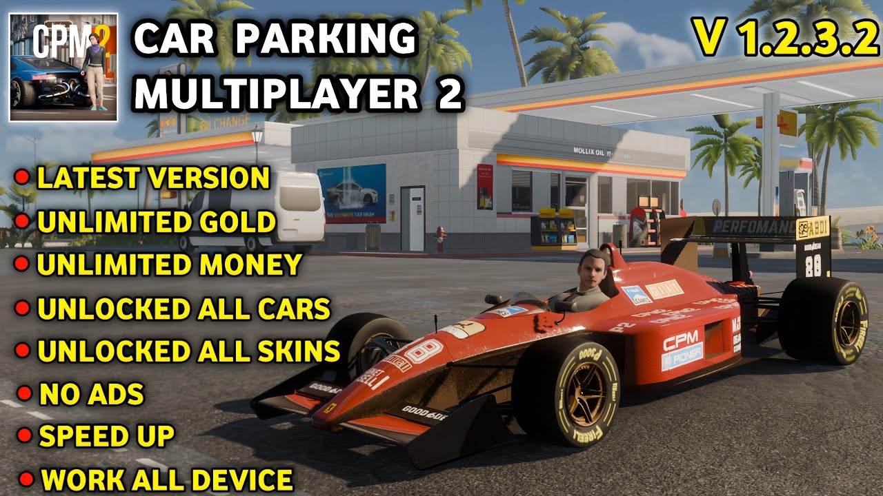 Car Parking Multiplayer 2 MOD APK V1.2.3.2 - Unlimited money & Coins | All Cars Unlocked | CPM2 Mod