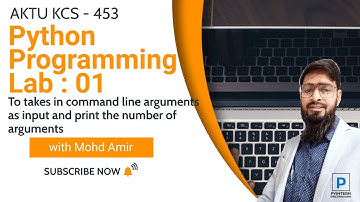 Python Programming Lab 01 | AKTU (KCS453)