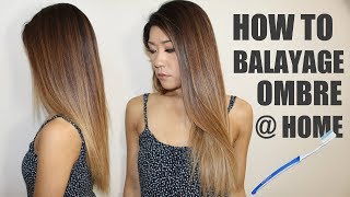 DIY EASY BALAYAGE OMBRE AT HOME WITH A TOOTHBRUSH!
