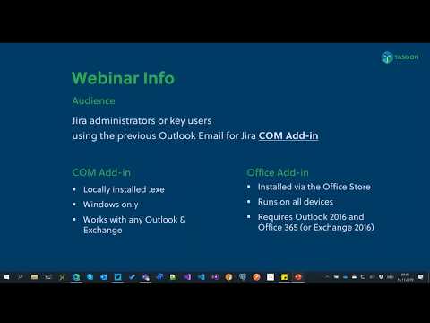 Webinar: New version of Outlook Email for Jira