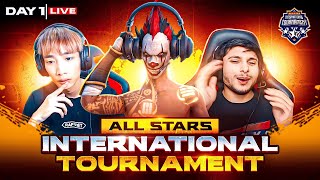 INTERNATIONAL YouTubers🤯TOURNAMENT DAY - 1 🔥 #freefire #classylive #nonstop_live #live