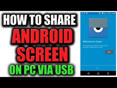 How to Share Android Screen on PC via USB 2016 @NewtonShah