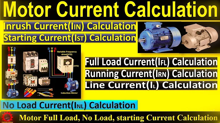 Motor Full Load Current, No Load Current , Inrush Current  Calculation. KW to ampere. HP to ampere