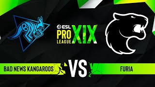 Bad News Kangaroos vs. FURIA - Map 2 [Mirage] - ESL Pro League Season 19 - Group C