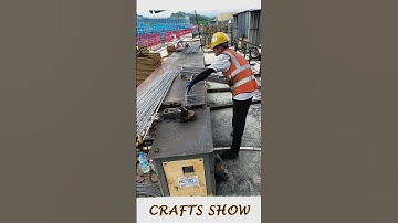 Stirrup fabrication machine #construction #reinforcement #goodtools #craftsshow #short