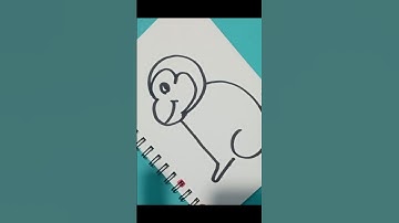 Draw Monkey with Number 