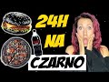 24h na CZARNO 🖤 *halloween* JEM CZARNE JEDZENIE 🖤 CZARNA PIZZA ISTNIEJE! MARIVO VLOG #66