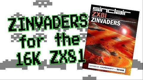 ZInvaders for the ZX81 from Ulisses B. Mello (2008)