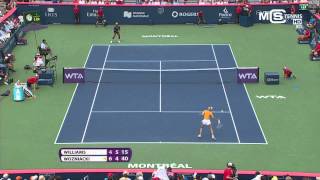 Serena Williams vs Caroline Wozniacki, Rogers Cup 2014 (1/4 Finale), highlights HD - Montreal