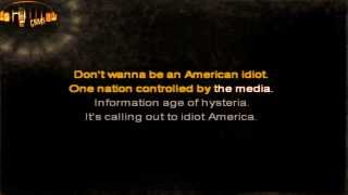 Green Day - American Idiot karaoke chords
