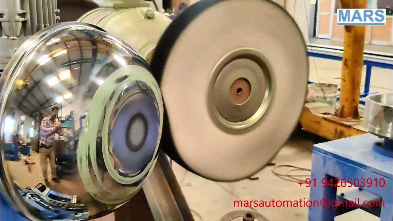 Tri Ply CNC Utensil Polishing Machine Tri Ply Kadhai Polishing YouTube