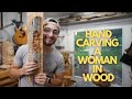 Making a Carving of a Woman&#39;s Face in 1 Hour