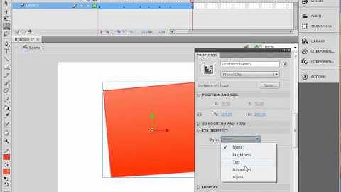 Flash Tutorial CS4 motion prestets