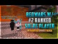 PLAYING BEDWARS w/ #2 SOLOS PLAYER