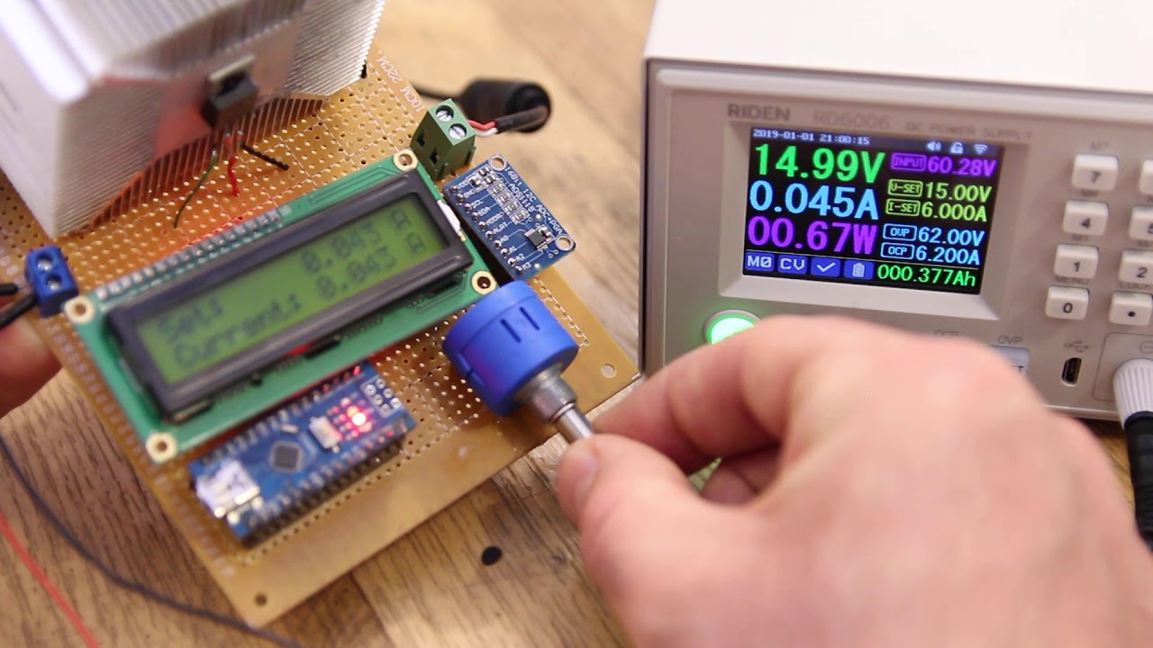 Constant Load Controller Test (0 to 5.2A) - YouTube