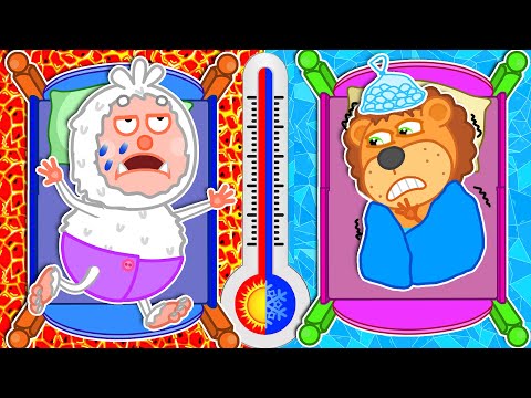 Got Sick. Hot or Cold | Learn Healthy Habits for Kids | Lion Family | Cartoon for Kids