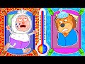 Got sick hot or cold  learn healthy habits for kids  lion family  cartoon for kids