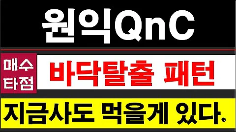 원익QnC, 원익IPS반도체주 지금이라도 잡고 싶다면 이 종목이 먹을게 있는 주가 위치다. 원익그룹은 삼성전자가 투자한 회사 #원익QnC주가전망 #074600 #원익IPS주가전망