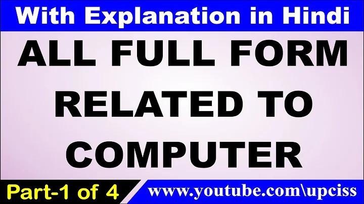 all full form related to computer part 1