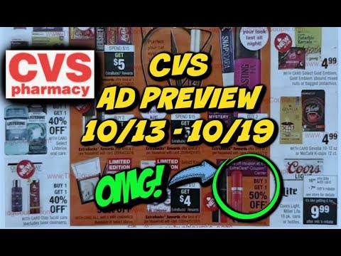 CVS AD PREVEW 10/13 – 10/19 | HUGE $5 INSTANT COUPON, CHEAP CANDY & MORE!