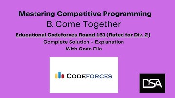 B. Come Together  - Educational Codeforces Round 151 (Rated for Div. 2)