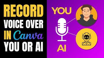 How to record voiceover on Canva | Real + AI Voiceover Tutorial
