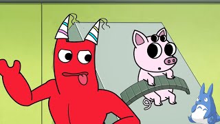 CHEF PIGSTER SAD ORIGIN STORY... - Garden of Banban 3 (Cartoon Animation)