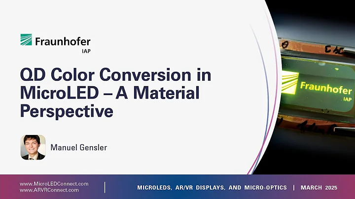 Fraunhofer IAP | QD color conversion in MicroLED – a material perspective