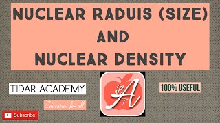 Nuclear Radius and Nuclear Density | Nuclear Size