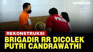 Momen Putri Candrawathi Colek Brigadir RR saat Jalani Rekonstruksi