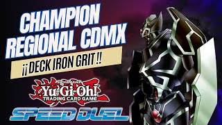 Regional Champion Cdmx Speed duel Iron Grit #yugioh #speedduel #yugiohtcg