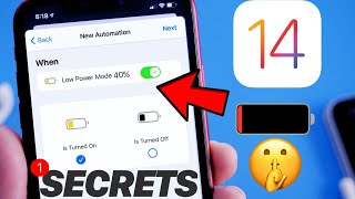 Automatically Turn ON Low Power Mode at ANY % - iOS 14 Tricks screenshot 1