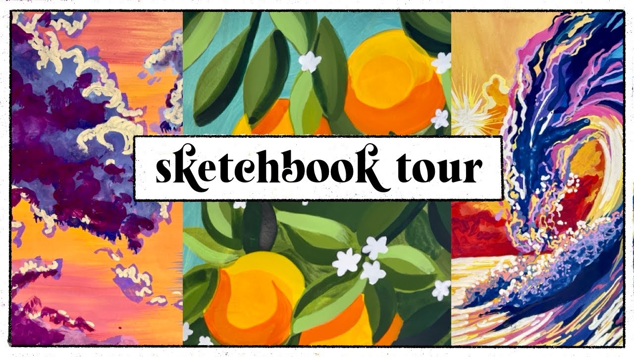 Gouache sketchbook challenge - Christine Aseka