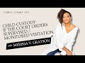 Child Custody- If the court orders supervised/monitored visitation...