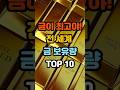 금이 최고야!전 세계 금 보유량 TOP 10