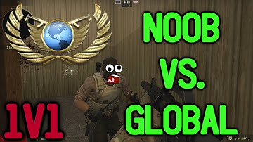 NOOB VS. GLOBAL | CS:GO 1v1 Best Moments