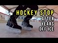 How I Relearned the HOCKEY STOP after Many Years