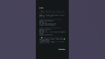 ⏱️ Microbenchmarks 101 — forEach vs for #javascript #coding #shorts