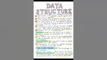 Data Structure Handwritten Notes 📚 #shorts V1 | #handwritten #notes | NewtonDesk