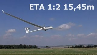 Eta, giant scale (1:2) RC glider, wingspan 15,45m, 2016