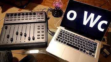MIDI-controlled Text Zoom in Quartz Composer