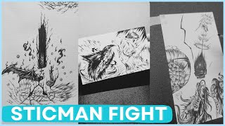 Kame Kame| STICKMAN DRAWING #art #drawing #arttutorial