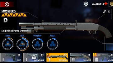 Zombie Hunter D-Day MOSSBERG Gun Purchased max level Upgrade Gameplay